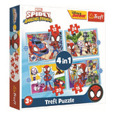 Trefl 4-in-1 Spidey and His Amazing Friends Puzzle - 12-24 Pcs | 34611